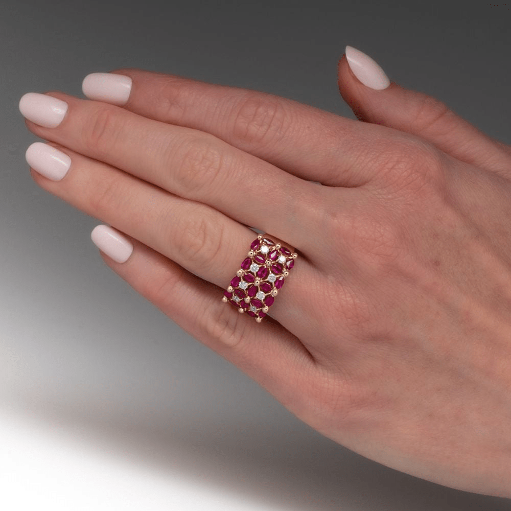 Women's Elegant Synthetic Zirconia Cocktail Ring, Gift Idea